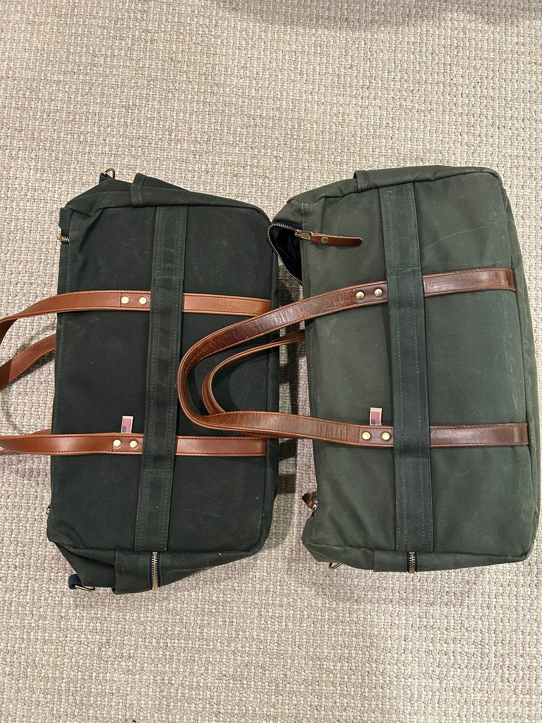 Customer photo review of Heritage Commuter Duffel