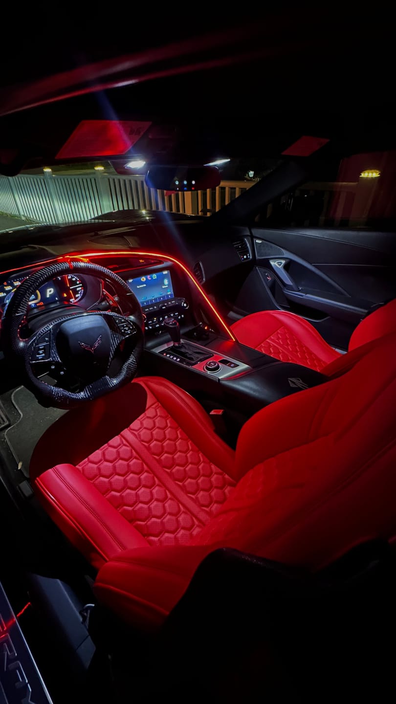 Customer photo review of Corvette C7 Custom Leather Seat Covers