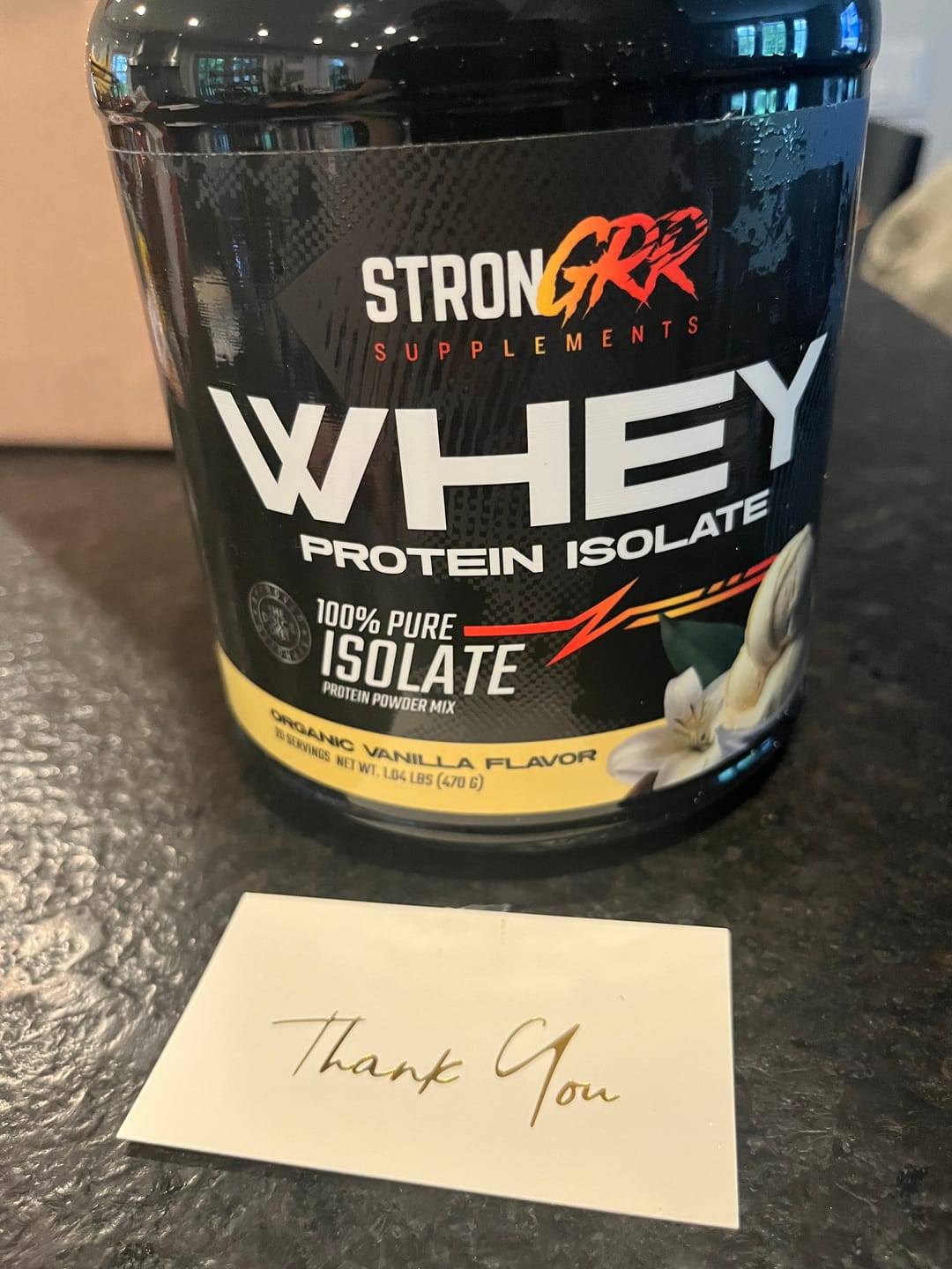 Customer photo review of Whey Protein