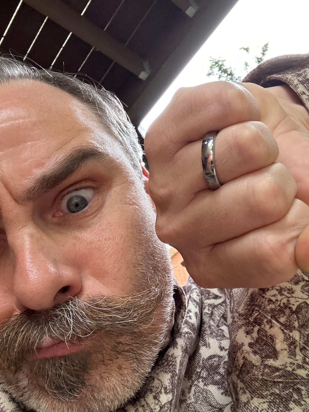 Customer photo review of iTap Ring - Silver Finish