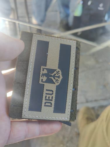 Customer photo review of Tactical Wallet First Edition- Steingrau Oliv