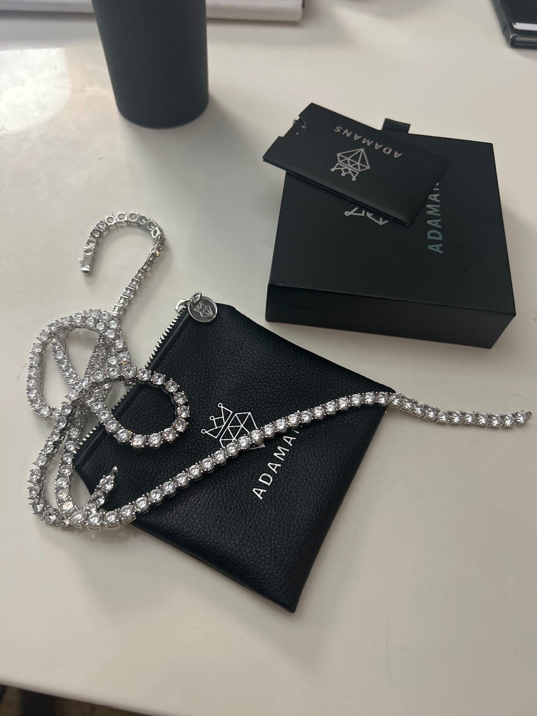 Customer photo review of 6mm Tennis Chain - White Gold