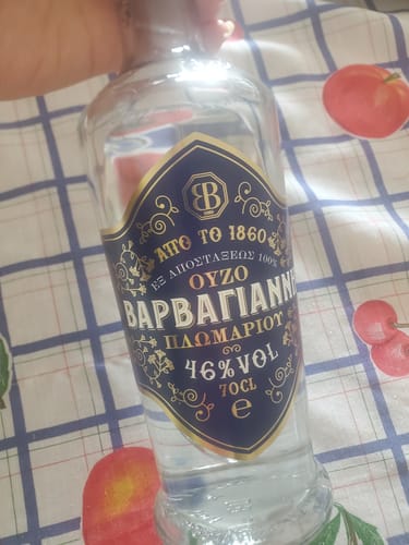 Customer photo review of Ouzo Barbayanni Blue - 700ml