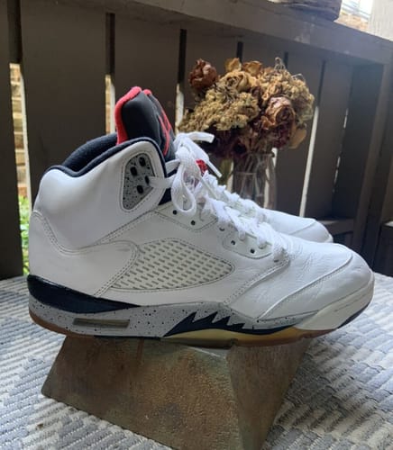Customer photo review of Jordan 5 Retro White Cement