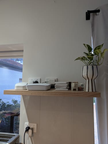 Customer photo review of Floating Shelf