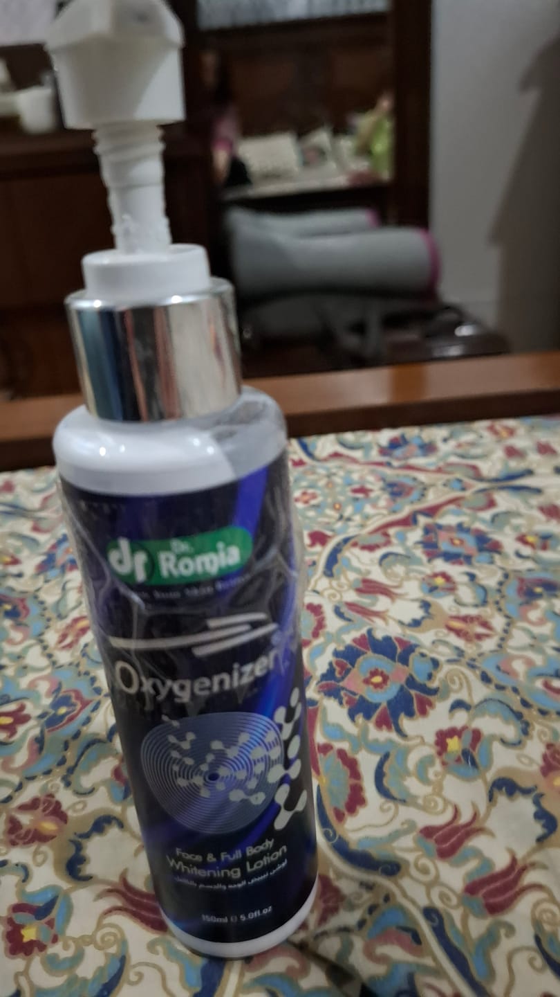 Customer photo review of Oxygenizer Face & Full Body Whitening Lotion