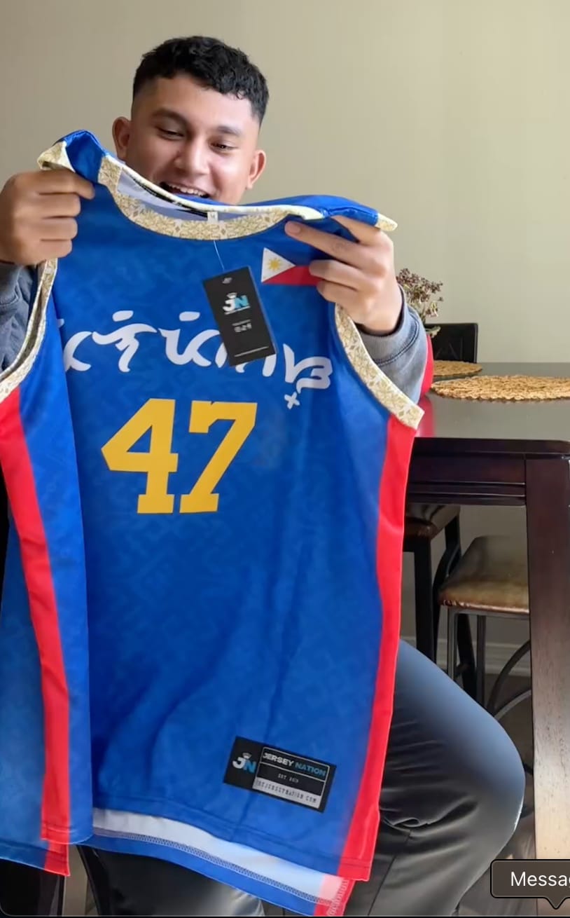 Customer photo review of Philippines Custom Basketball Jersey