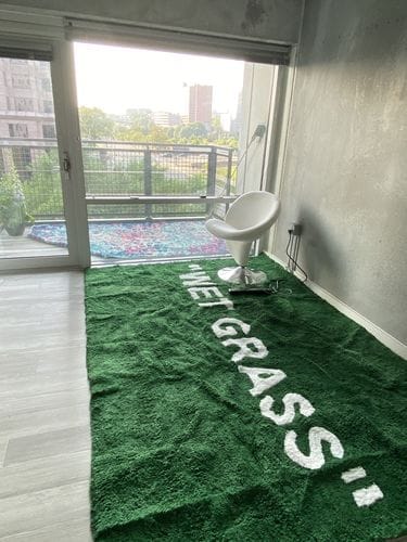 Customer photo review of "WET GRASS" RUG