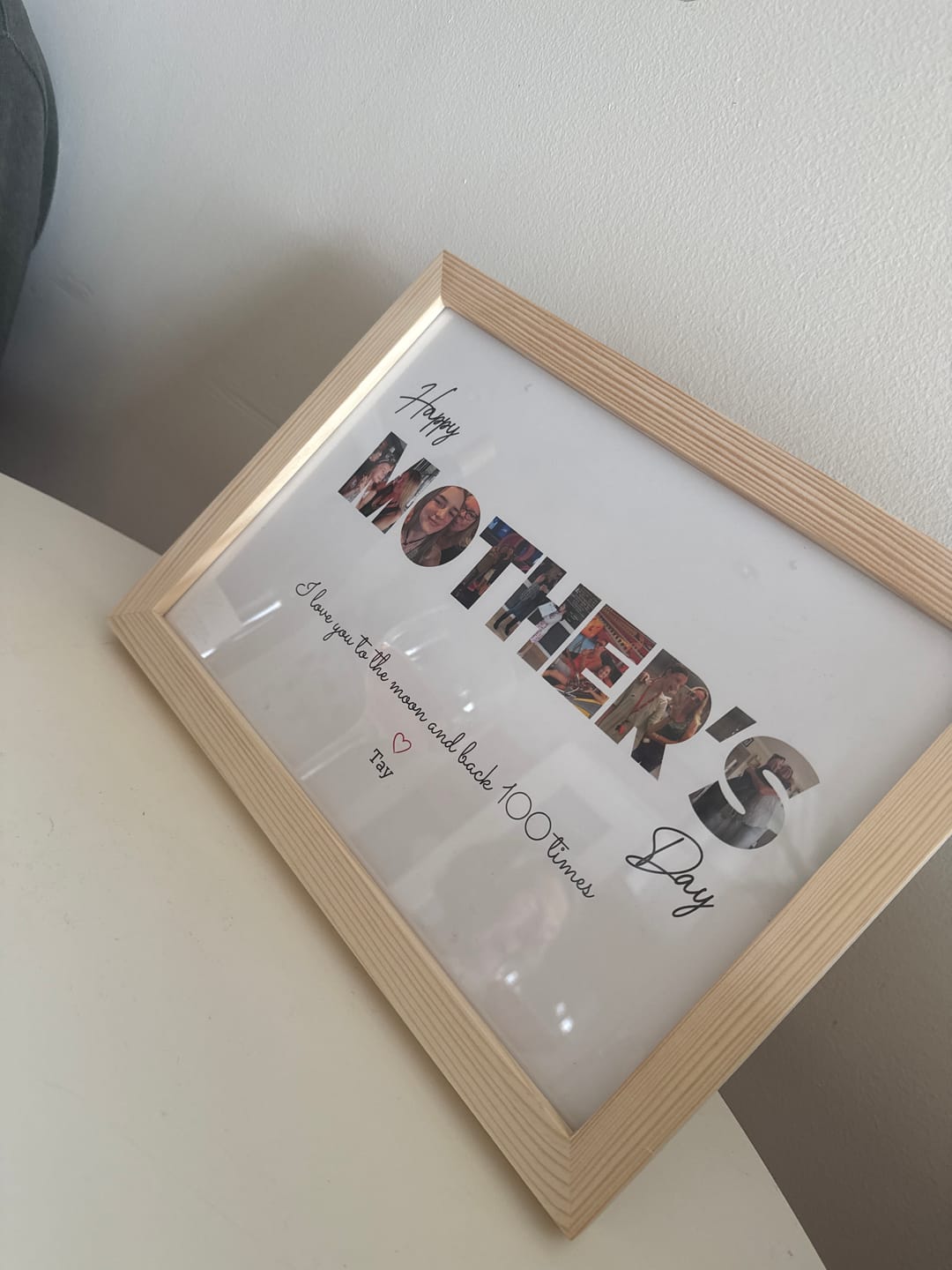 Customer photo review of Happy Mother's Day - Personalised Poster