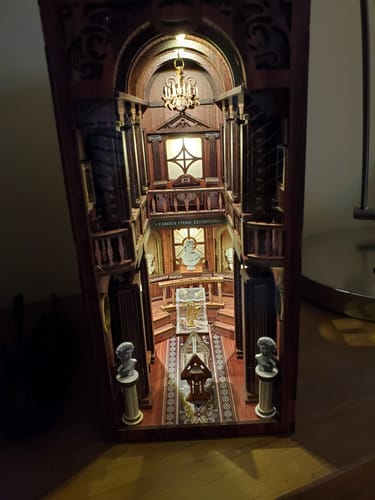 Customer photo review of The Philosophical Library DIY Book Nook Kit