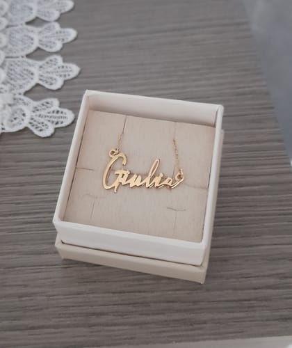 Customer photo review of Collana Nome Firma