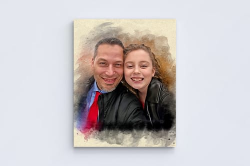 Customer photo review of Personalized photo Painting