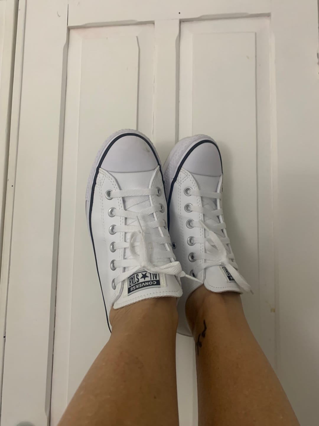Customer photo review of Zapatillas Converse Chuck Taylor Platform Leather Blanco