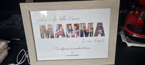 Customer photo review of Buona festa – Poster Personalizzato