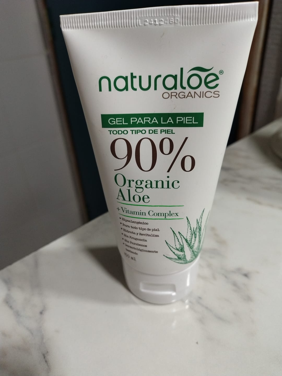 Customer photo review of Gel Puro de Aloe Vera Orgánico & Vitamin Complex® 150ml