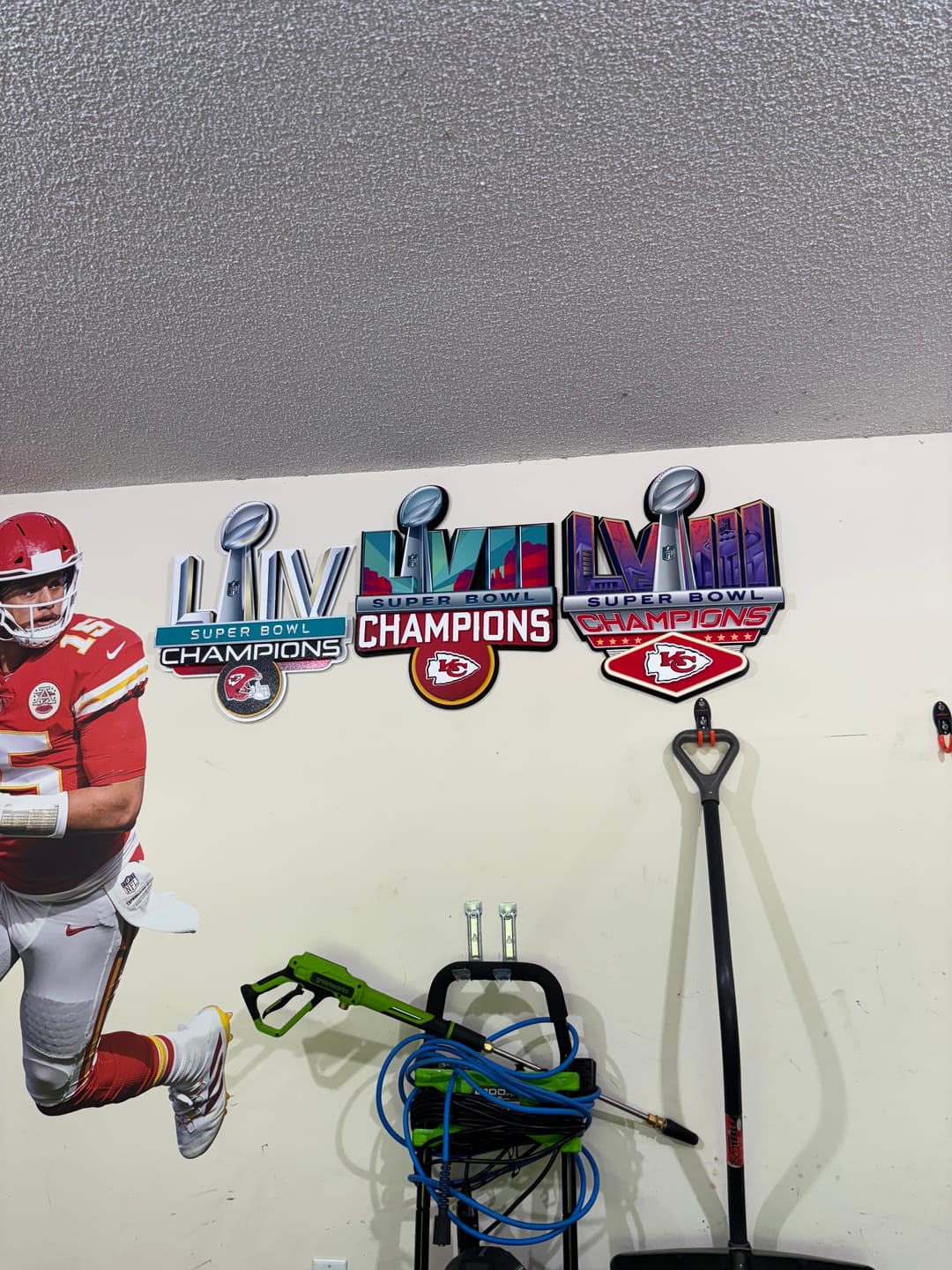 Customer photo review of Kansas City Chiefs SUPER BOWL LVIII CHAMPIONS! 3D Wall Art