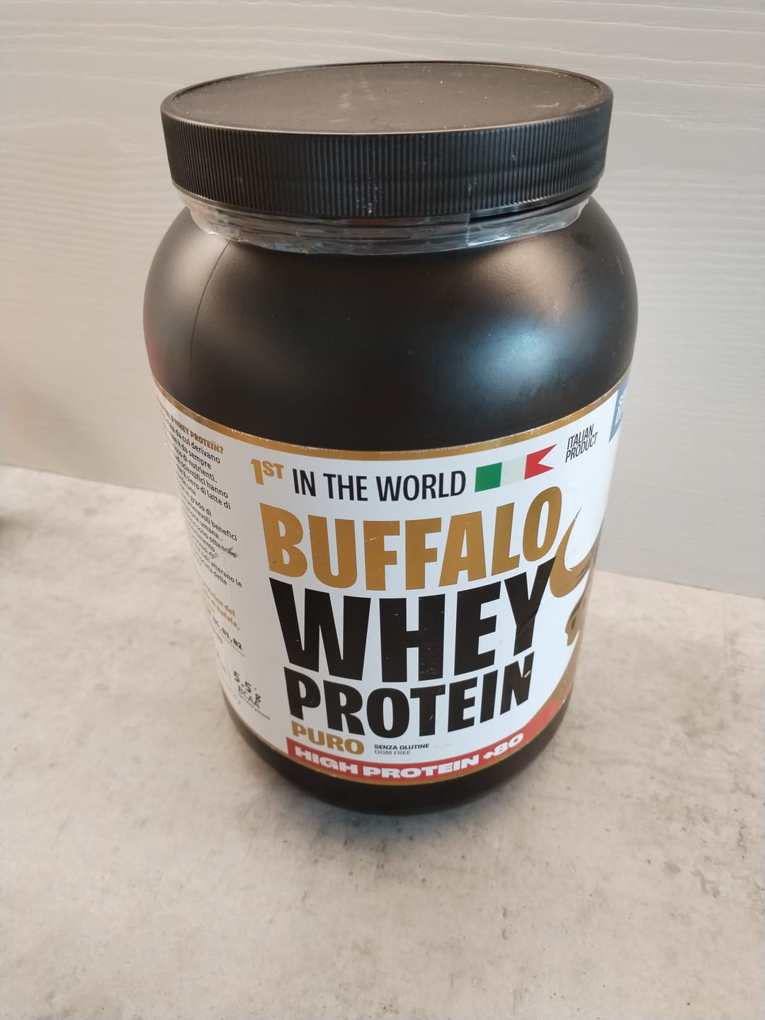 Customer photo review of +80 High Protein senza Edulcoranti - Buffalo Whey Gusto Puro - Proteine in Polvere