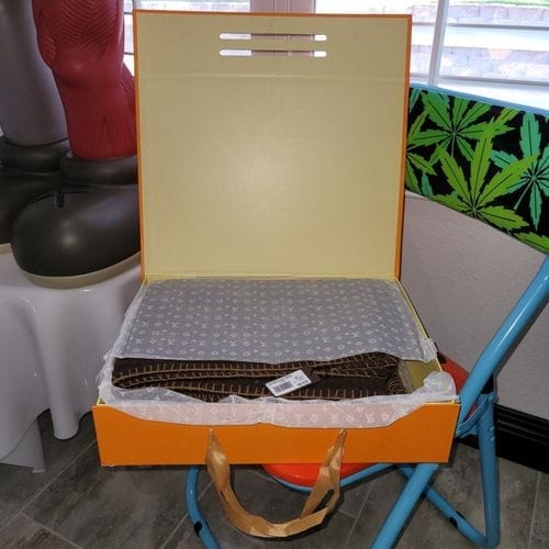Customer photo review of CUSTOM LV MONOGRAM THROW BLANKET