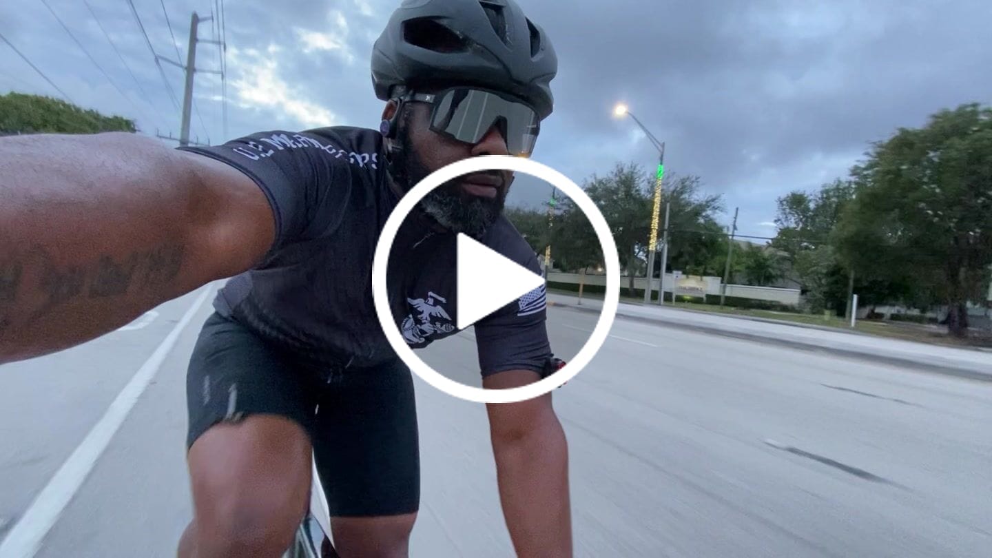 Customer video review of Men's Marines Black Short Sleeve Cycling Jersey