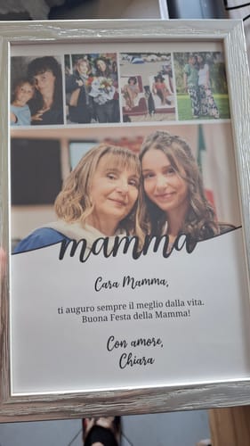 Customer photo review of Messaggio e foto mamma - Poster Personalizzato