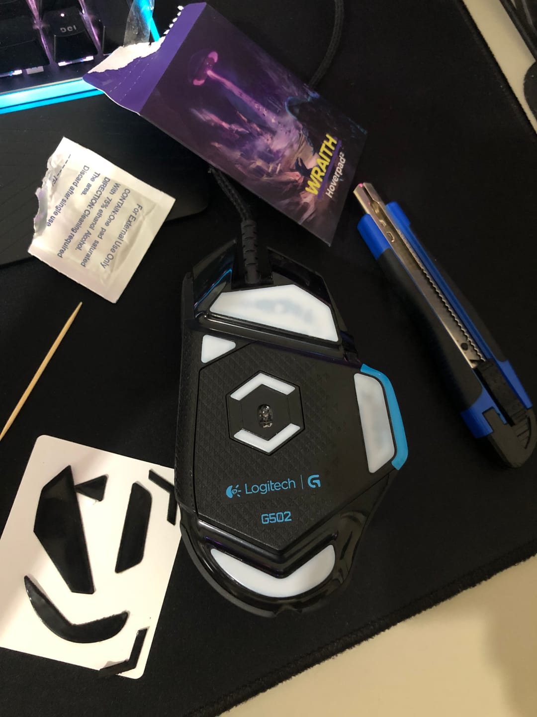 Customer photo review of Logitech G502 için Hoverpad V3 Mouse Skate