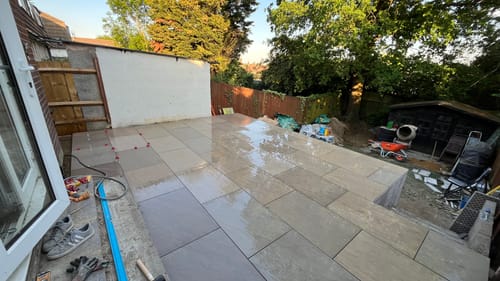 Customer photo review of Raj - Green Porcelain Paving Tiles - 900 x 600 x 20mm