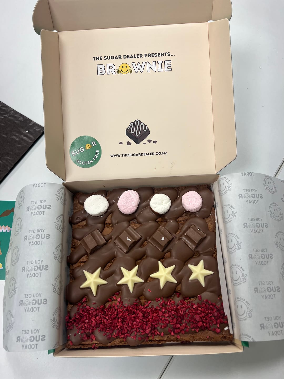 Customer photo review of No added gluten brownie