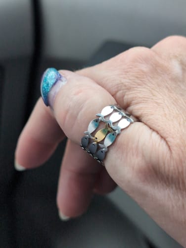 Customer photo review of Swim Against The Current Ring