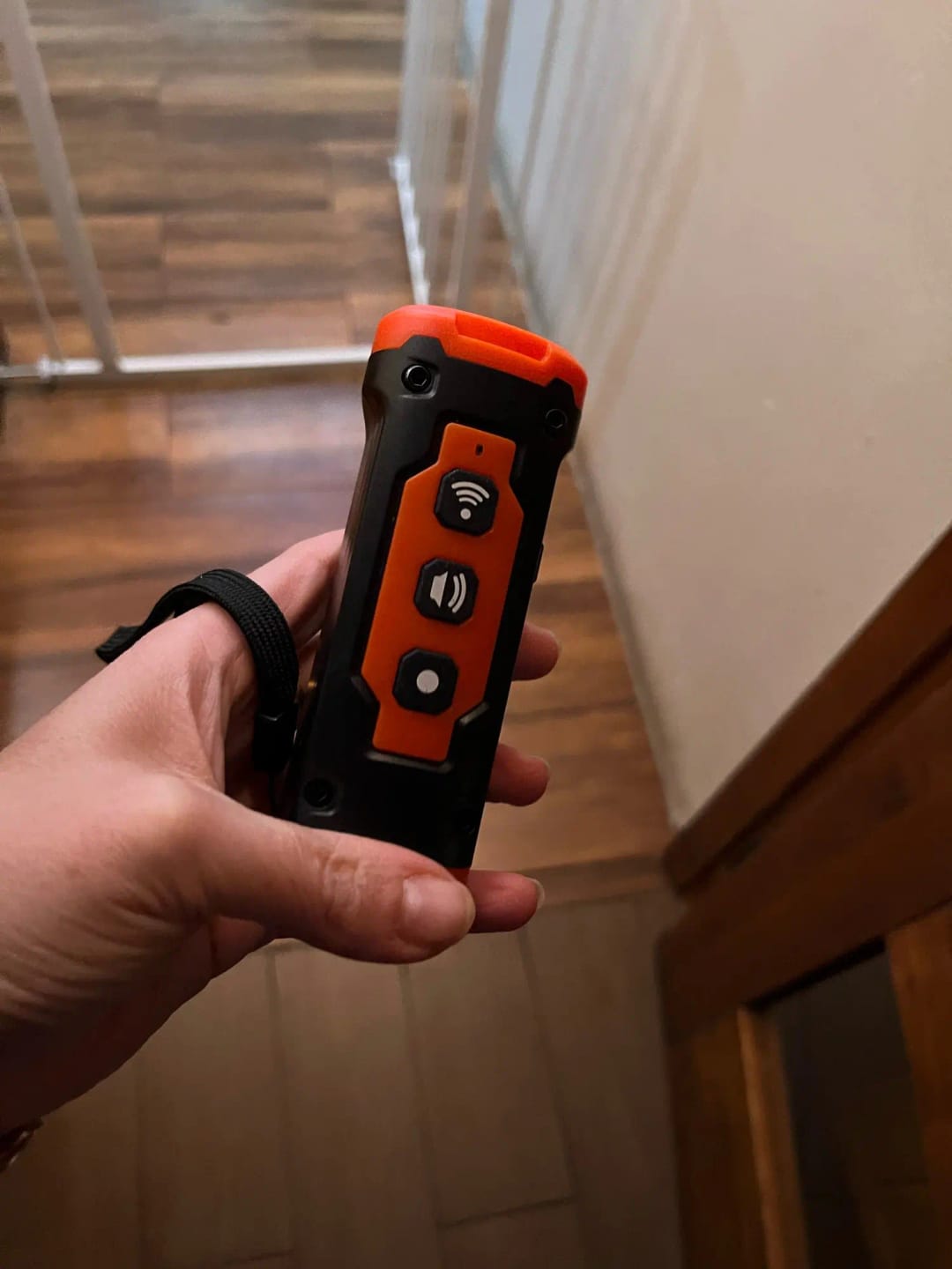 Customer photo review of Anti Bark Dog Repeller Ultrasonic Rechargeable Dog Training Device