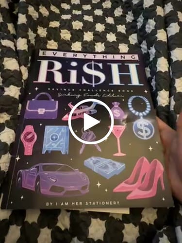 Customer video review of Everything Ri$h: Savings Challenge Book (Sinking Funds Edition)