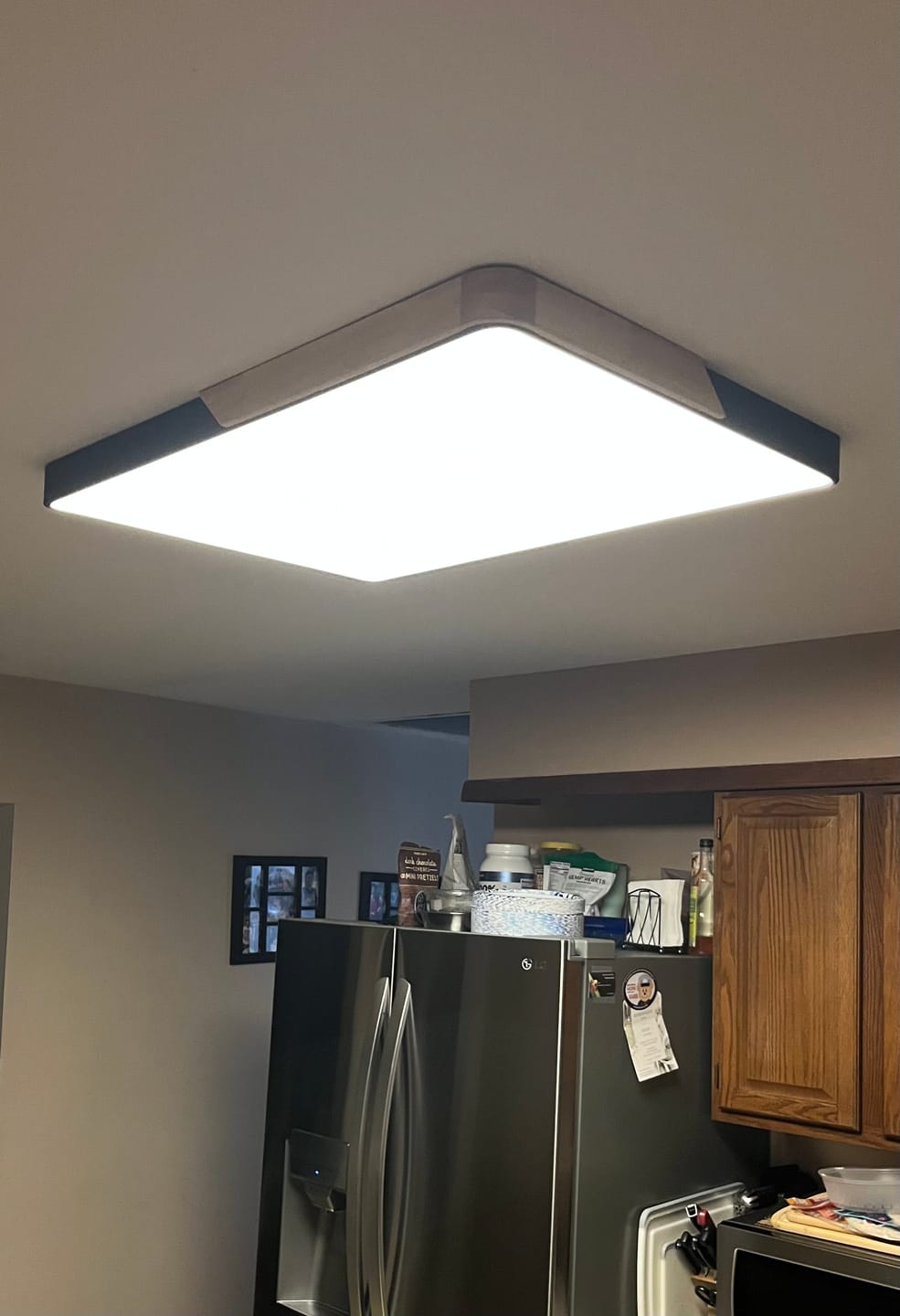 Customer photo review of Rectangle LED Flush Mount Light