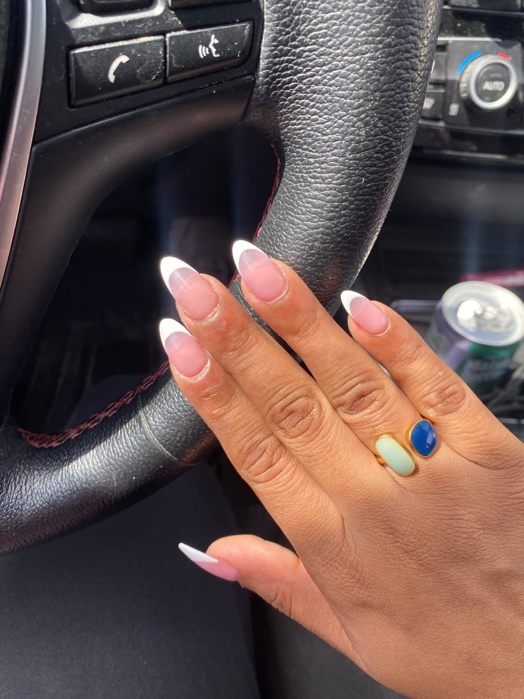 Customer photo review of Aquamarine Wrap Ring