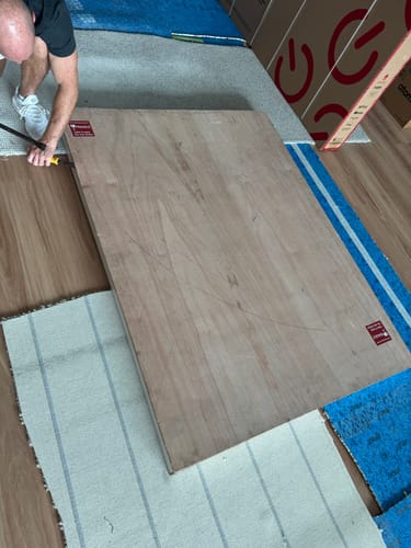 Customer photo review of Ocean And Sky Textured Painting Canvas #OS020