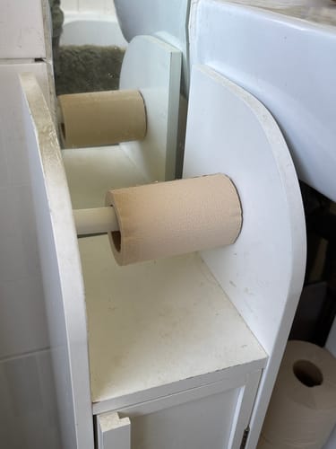 Customer photo review of Unbleached Toilet Paper