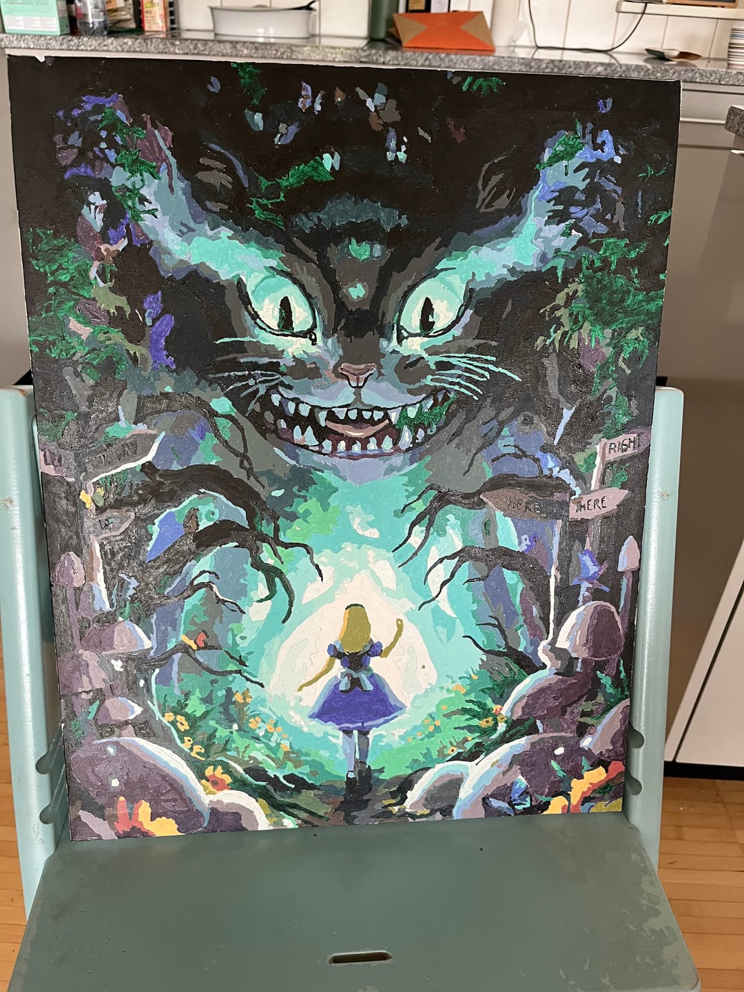 Customer photo review of Malen nach Zahlen - Das Wunderland betreten  - by jojoesart
