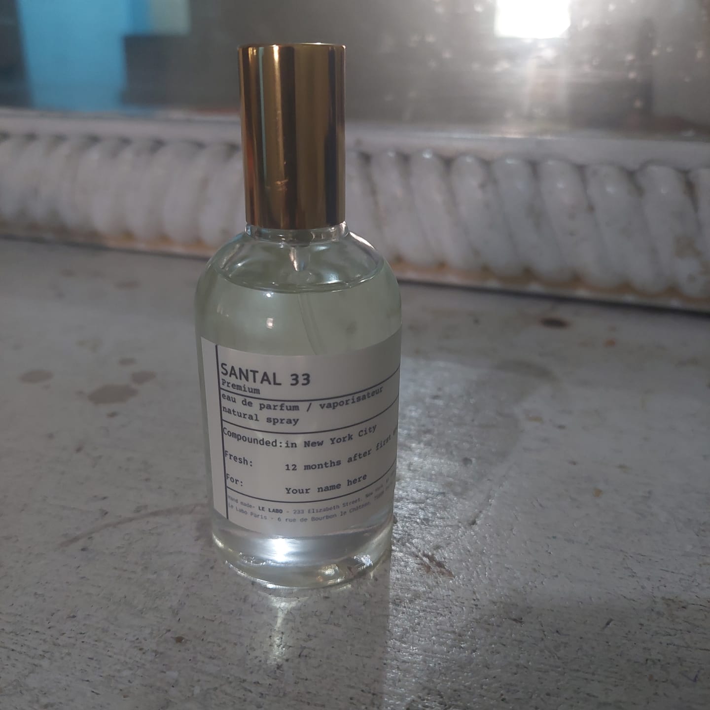 Customer photo review of Le Labo Fragrance