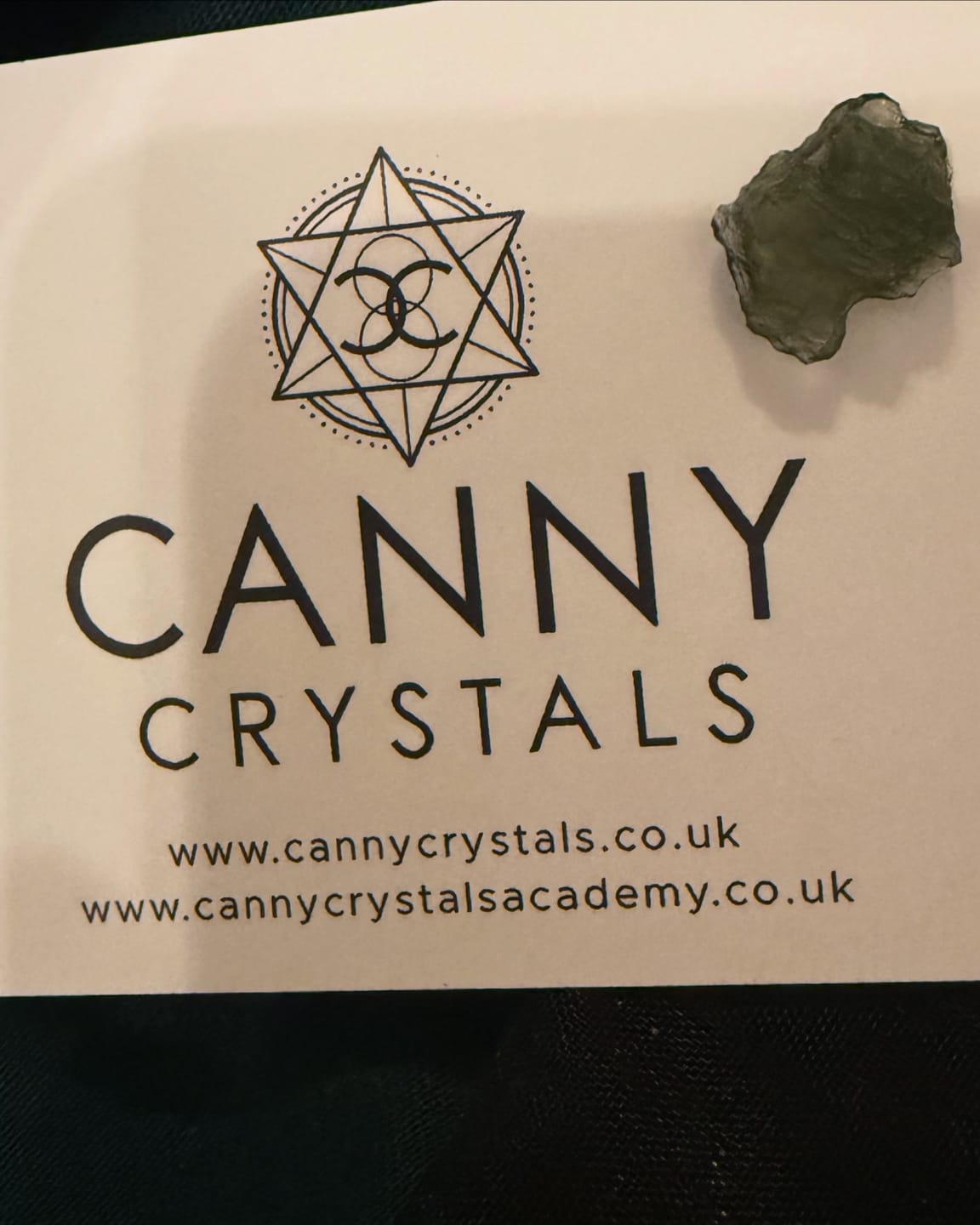 Customer photo review of Moldavite - Rough/raw pieces