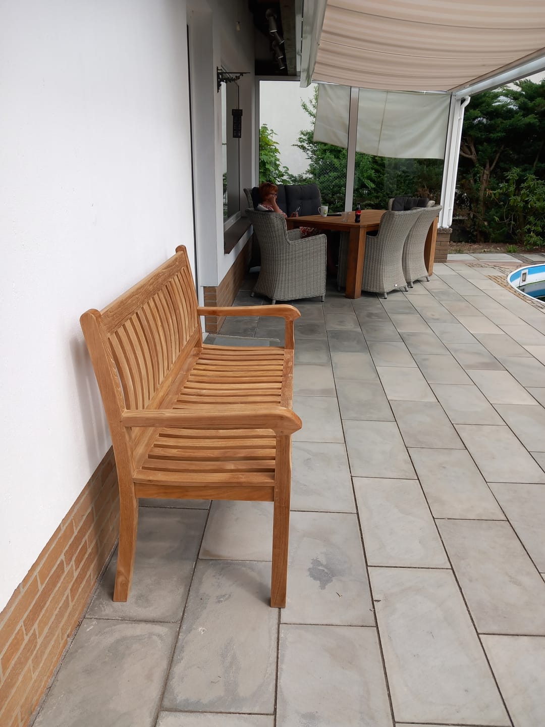 Customer photo review of Teak Gartenbank Beaufort, 130 cm