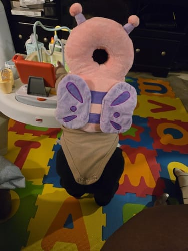Customer photo review of Baby Head Protection Backpack