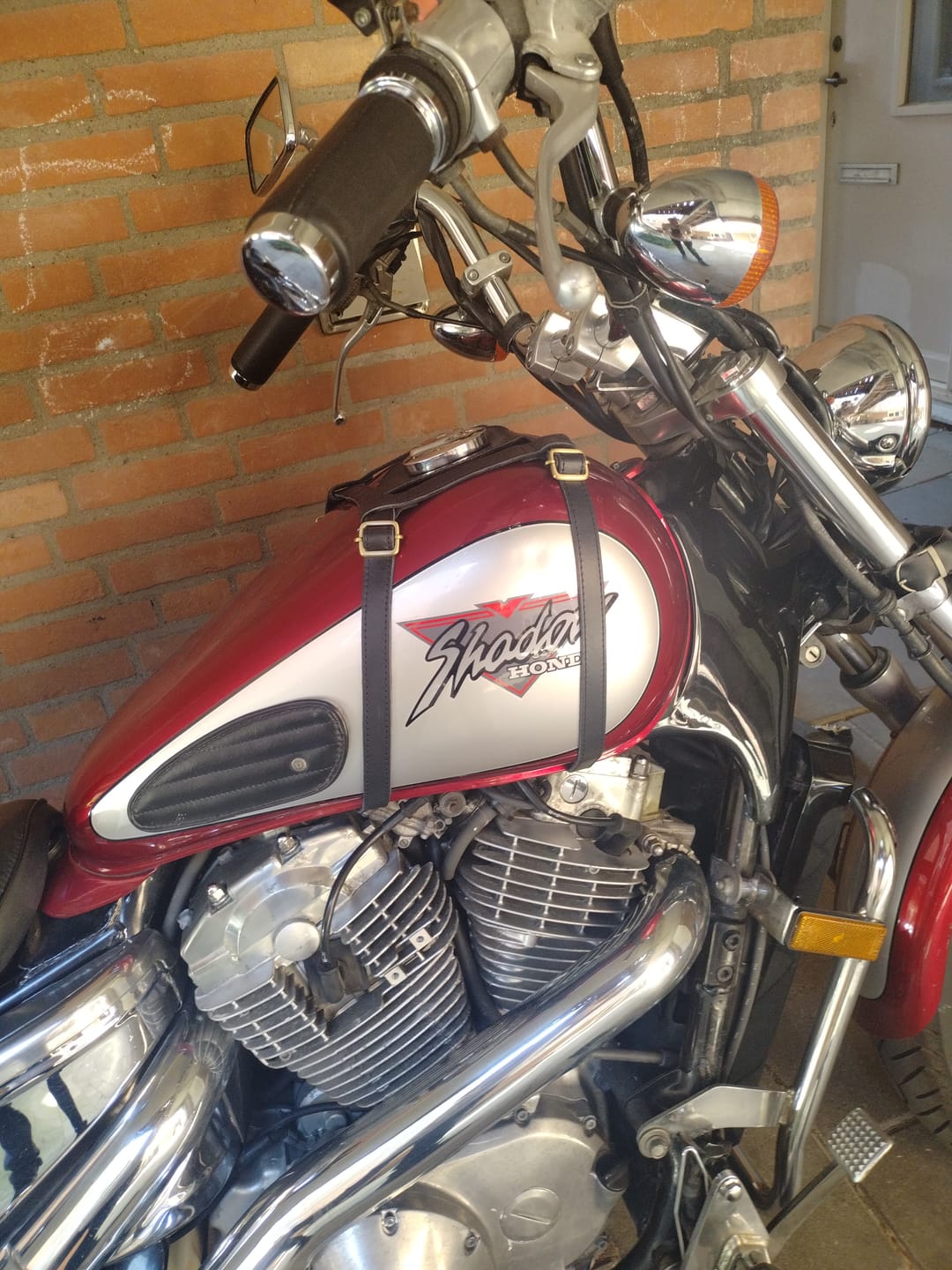 Customer photo review of tank strap right side fuel inlet