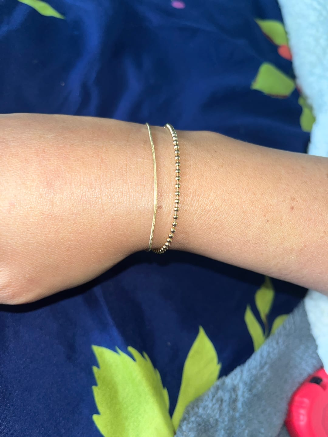 Customer photo review of Pulsera Cola de Ratón en Oro laminado 18k