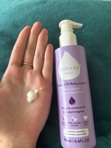 Customer photo review of Coconut Oil Baby Lotion