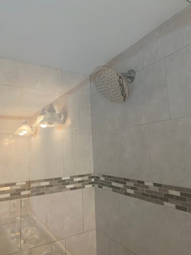Customer photo review of 8 Inch Low Flow Rain Shower Head