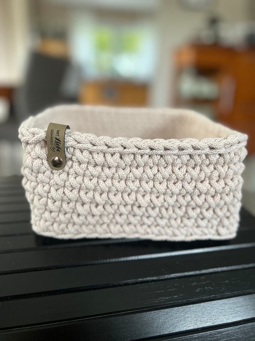 Customer photo review of Label "Mit Liebe gehäkelt" mit Herzsymbol- verschiedene Farben - CS0002
