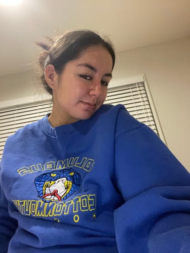 Customer photo review of Vintage Columbus Cottonmouths Sweatshirt (L)