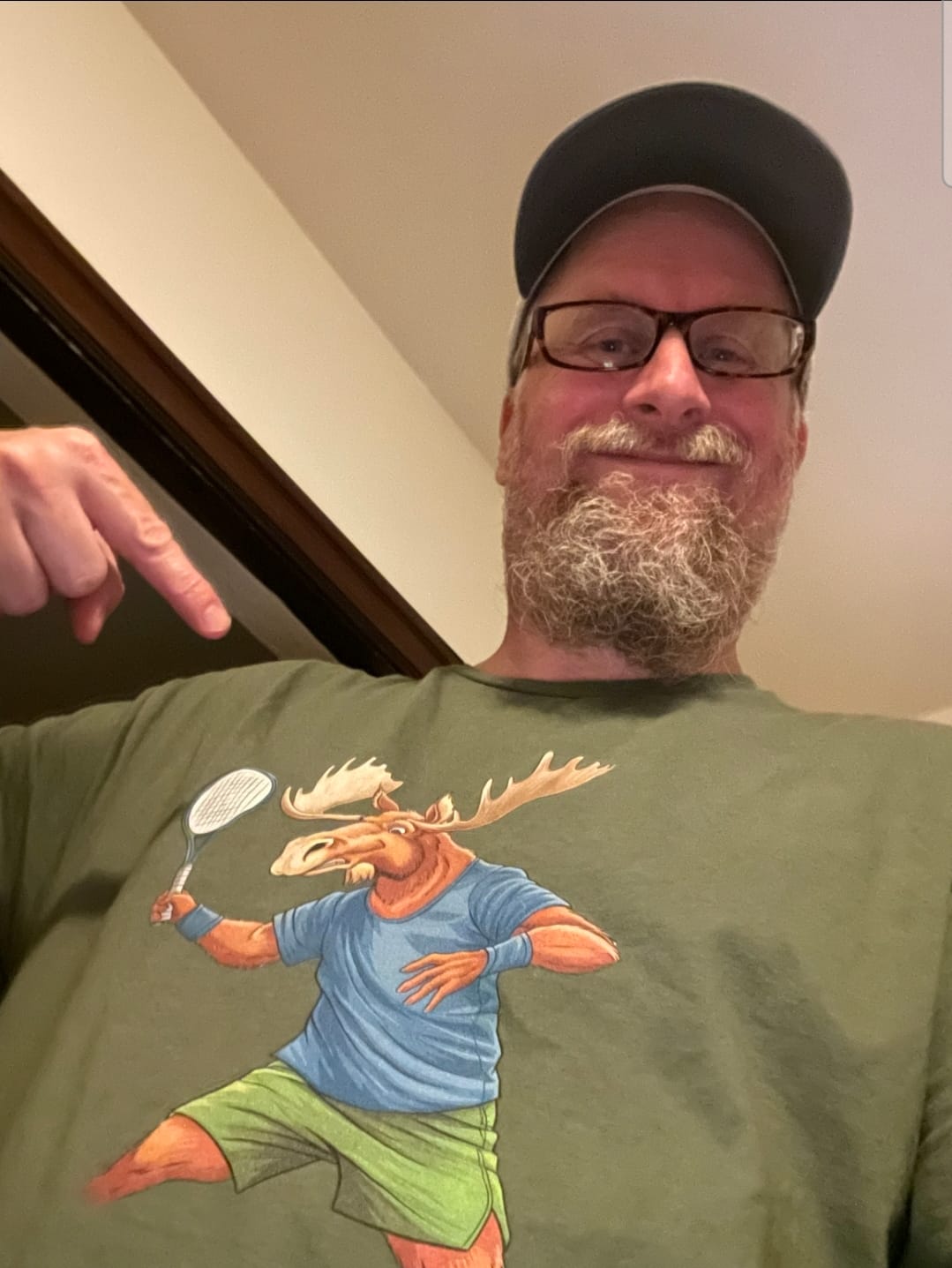Customer photo review of Pro Tennis Moose T-Shirt