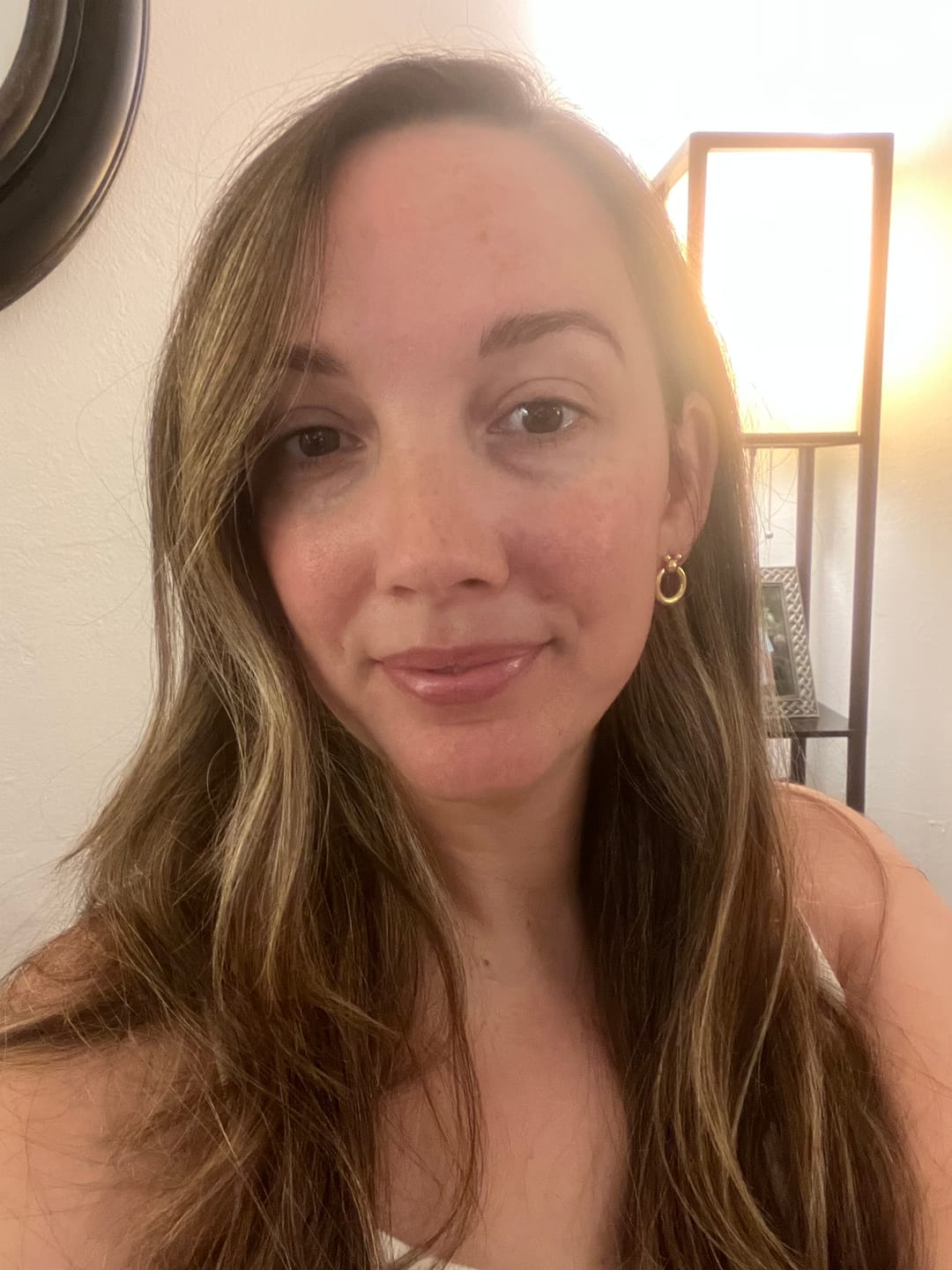 Customer photo review of Mini Leader of the Club Earrings