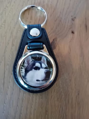 Customer photo review of Schlüsselanhänger mit Hundefoto