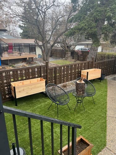 Customer photo review of 18" x 48" Raised Garden Bed - 30" TALL