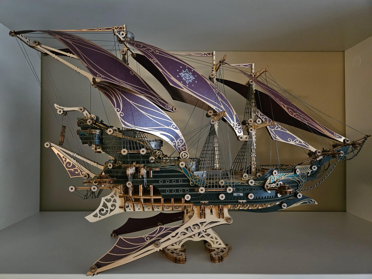 Customer photo review of Rokrgeek Future Pirate Ship Wooden 3D Model